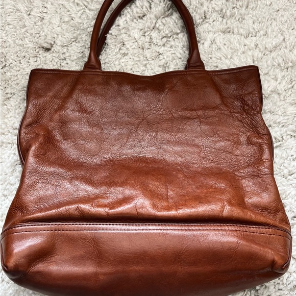 Vintage Tory Burch Brown Leather Tote Bag - Picture 14 of 14